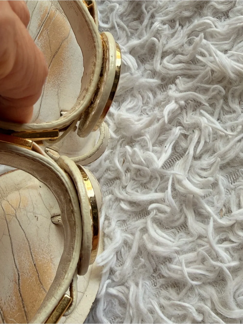 Tory Burch Leather Miller Thong Sandals with Gold Logo